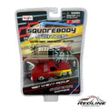 🔥🔥Maisto BossCo SQUAREBODY SERIES 1987 Chevy Silverado Red/Yellow H29🔥🔥