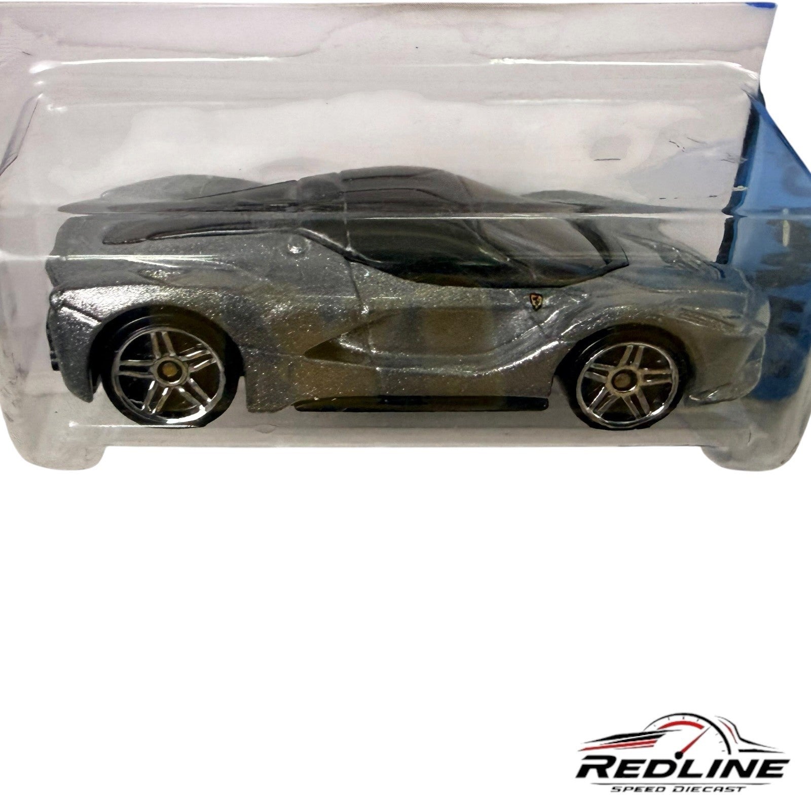 🇮🇹Hot Wheels Ferrari Laferrari Silver HW City 2014 Speed Team Grey H13🇮🇹