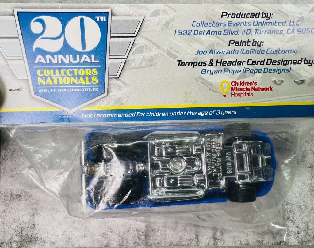 🇩🇪🇩🇪HOTWHEELS 20TH Annual Collectors Nationals Drag Bus Blue🇩🇪🇩🇪