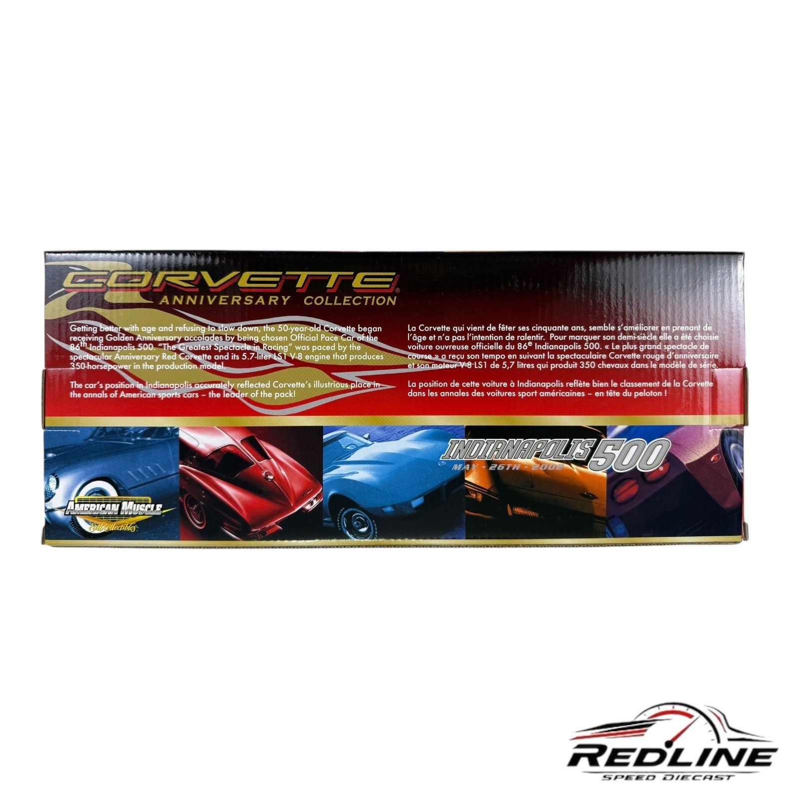 🏁🏁Ertl American Muscle 2003 Corvette Indy 500 Pace Car 1:18 GE🏁🏁