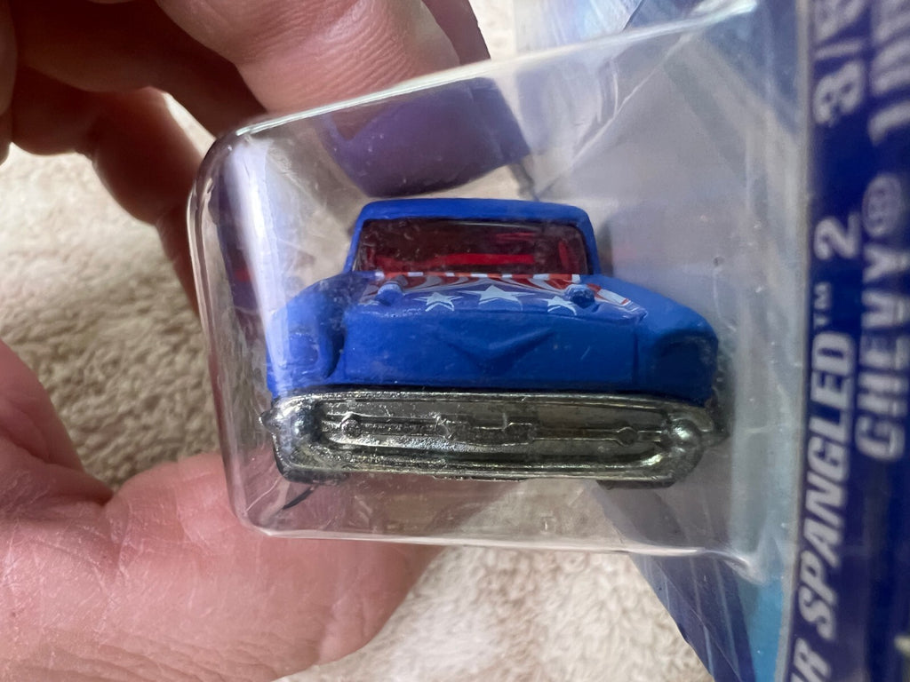 🇺🇸🇺🇸Hot Wheels Chevy 1957 #3 Star Spangled 2 Red White & Blue HW18🇺🇸🇺🇸