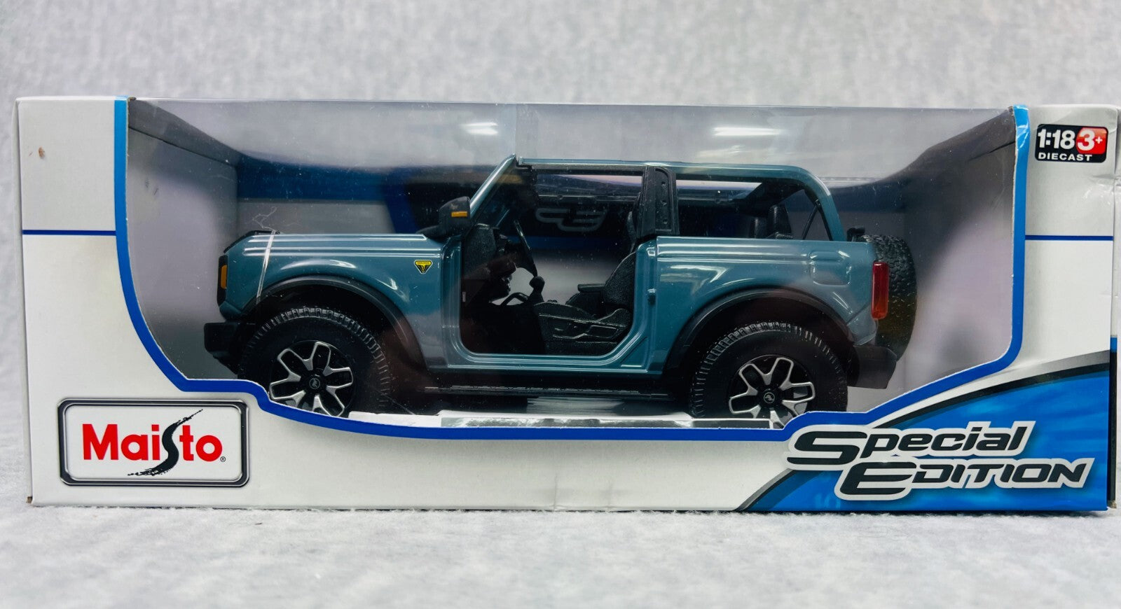 🇺🇸Maisto 1:18 2021Ford Bronco Badlands Blue Diecast  Special Edition🇺🇸