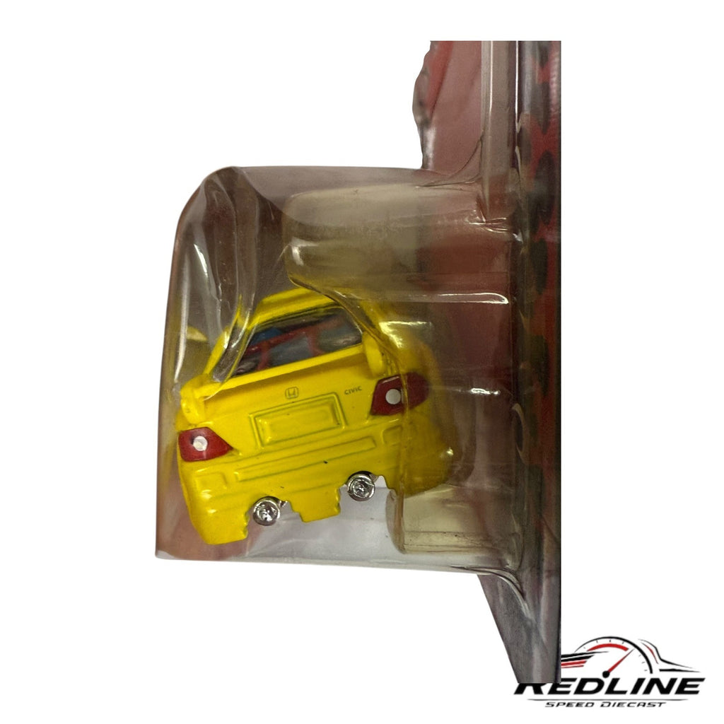 🎌MotorWorks Diecast Collectible Tuner Series 1 Honda Civic SI YELLOW H17🎌