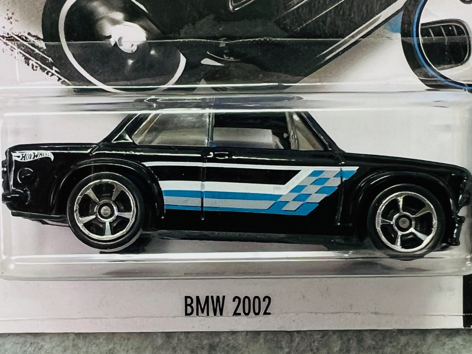 🇩🇪🇩🇪🇩🇪Hot Wheels #186 Black BMW 2002 New In Package H27🇩🇪🇩🇪🇩🇪