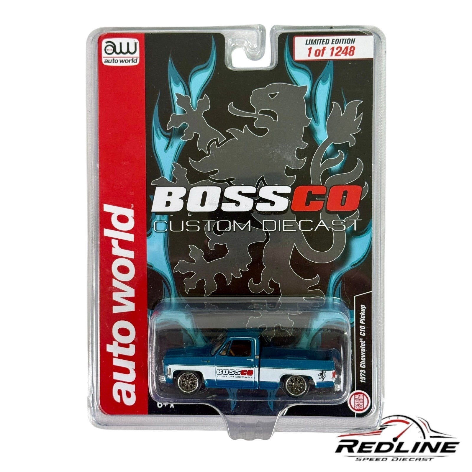 🇺🇸Auto World BossCo Premium Diecast 1973 Chevy Squarebody C10 H33🇺🇸
