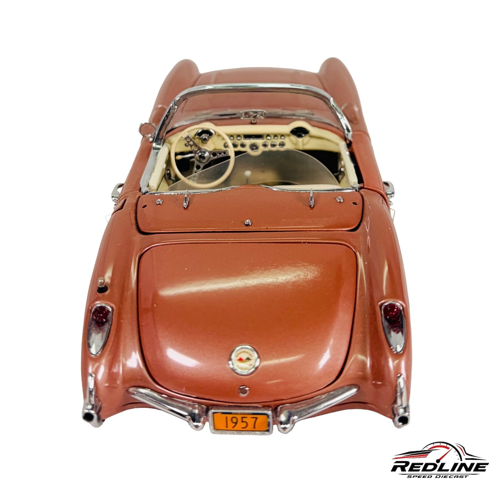 🇺🇸Danbury Mint 1:24 Chip Miller 1957 Corvette Aztec Copper w/Box C2🇺🇸