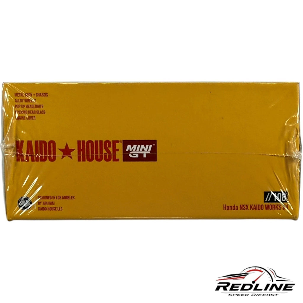 🎌Kaido House Honda NSX Kaido Works V1 Yellow Mini GT #108 Sealed H3🎌