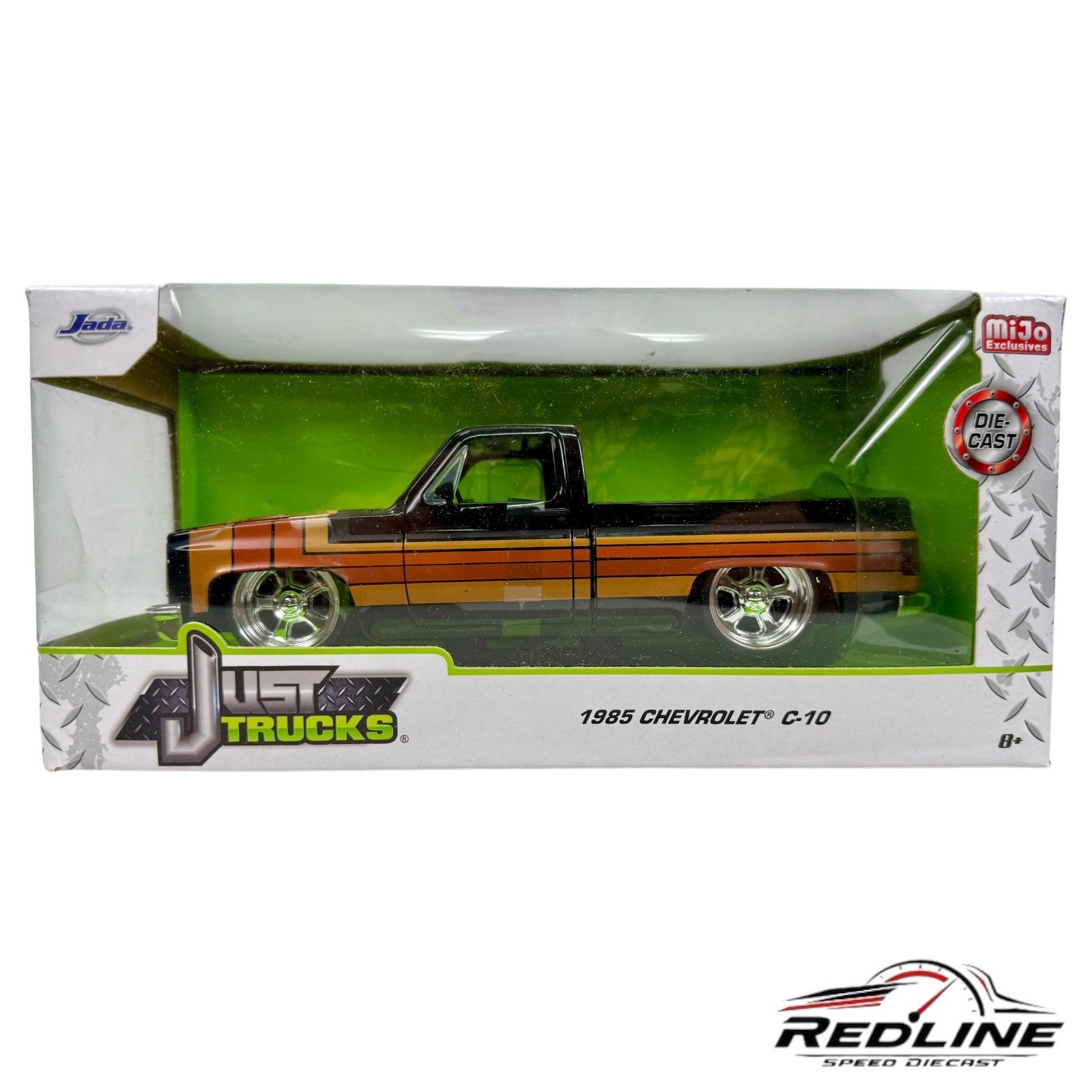 🇺🇸Jada Just Trucks 1985 Chevrolet C10 Pickup Black 1:24 D1🇺🇸