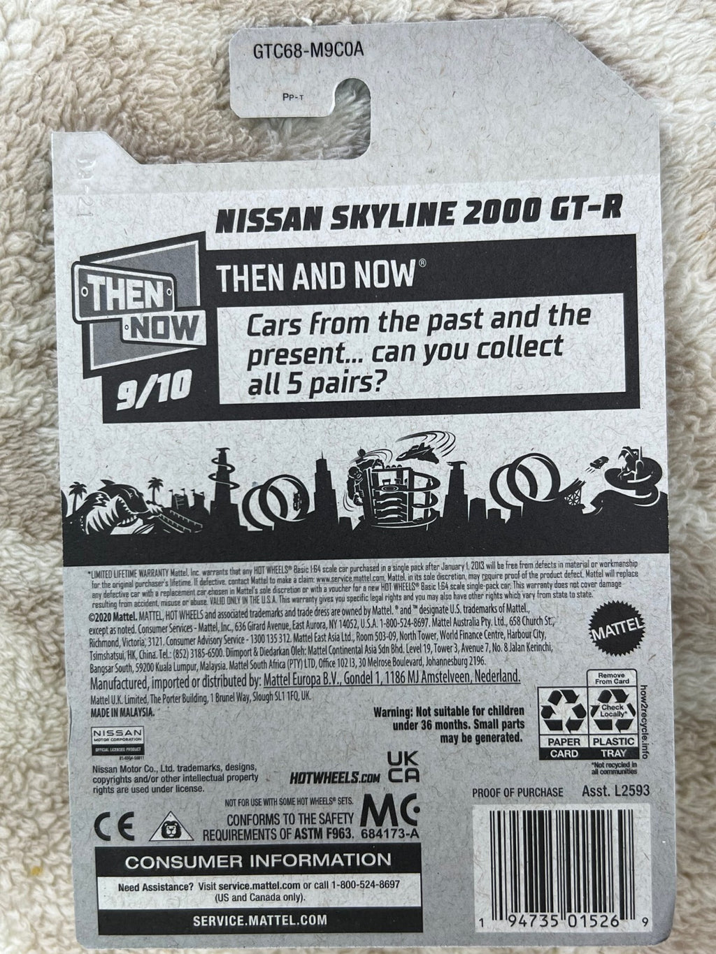 🎌🎌🎌Hot Wheels Then and Now Nissan Skyline 2000 GT-R Gray HW05🎌🎌🎌