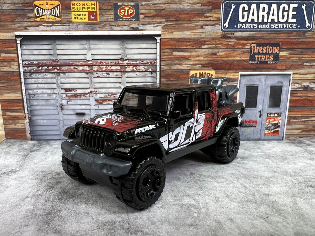 🔥🔥HOT WHEELS '20 Jeep Gladiator Black Pickup HW Baja Blazers Borla C8🔥🔥