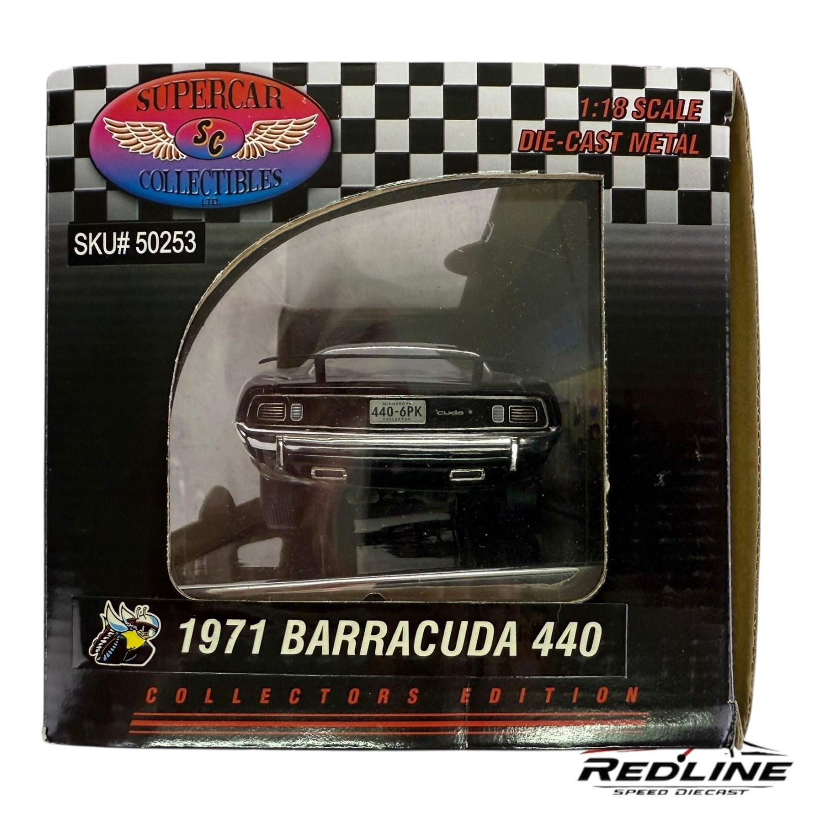 🇺🇸SUPERCAR COLLECTIBLES Highway 61 1971 Plymouth Barracuda 440 1:18 B3🇺🇸