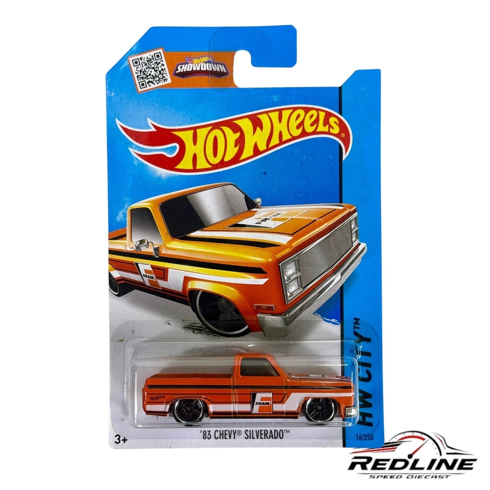 🔥🔥 Hot Wheels  ‘83 Chevy Silverado Orange FRAM H33🔥🔥
