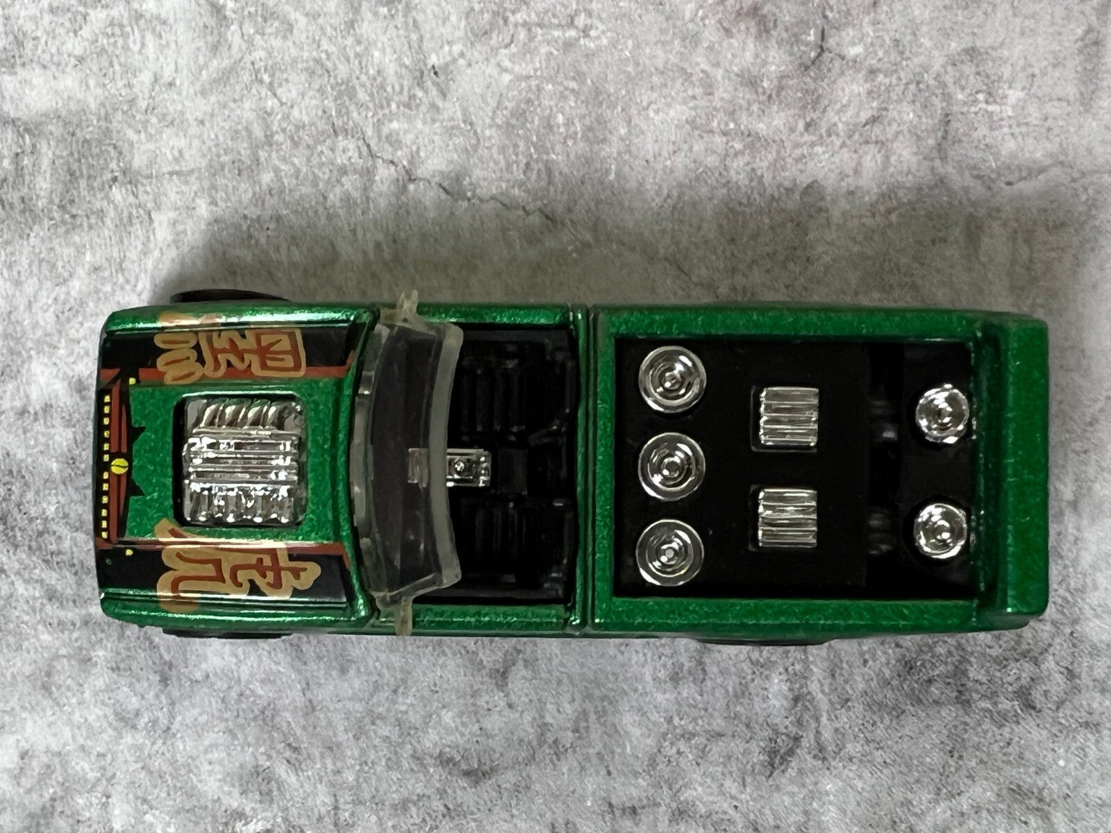 🔥Vintage Hot Wheels 1990 Green Convertible Truck with Speakers Malaysia C15🔥