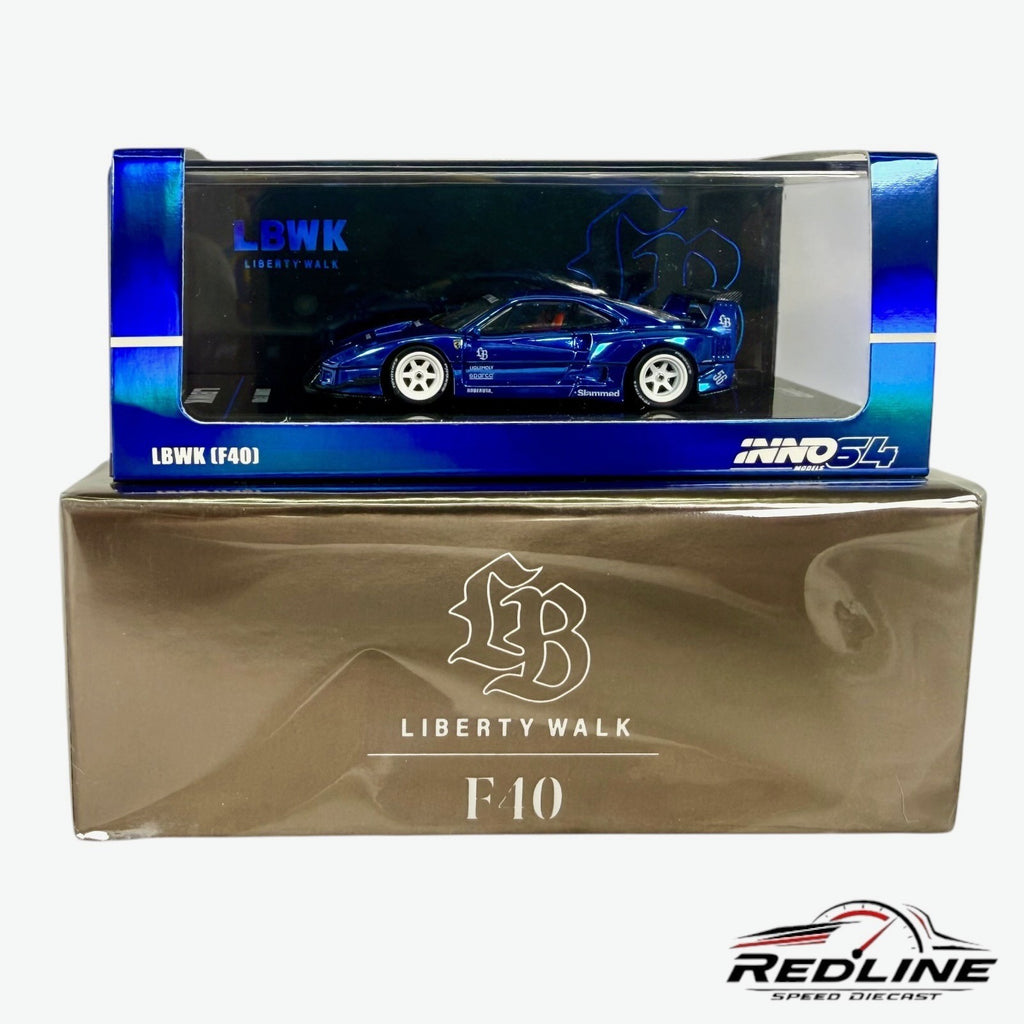 🇮🇹🇮🇹INNO64 Ferrari F40 LBWK Blue CHASE 1:64 H15🇮🇹🇮🇹