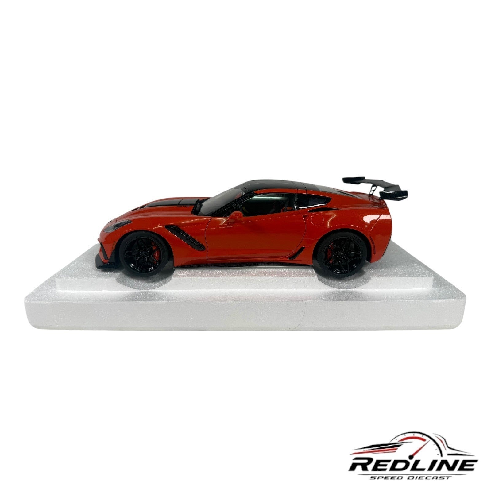 🇺🇸AUTOART 2019 Chevrolet Corvette C7 ZR1 Sebring OrangeM Carbon Top 1/18 C3