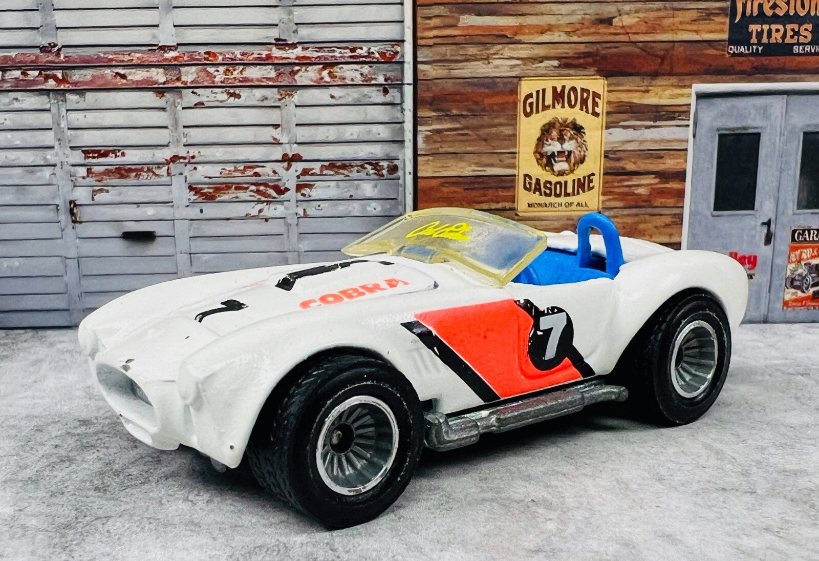 🇺🇸Hot Wheels Vintage Die Cast  Cal Custom White 65 Shelby Cobra 1982 C21🇺🇸