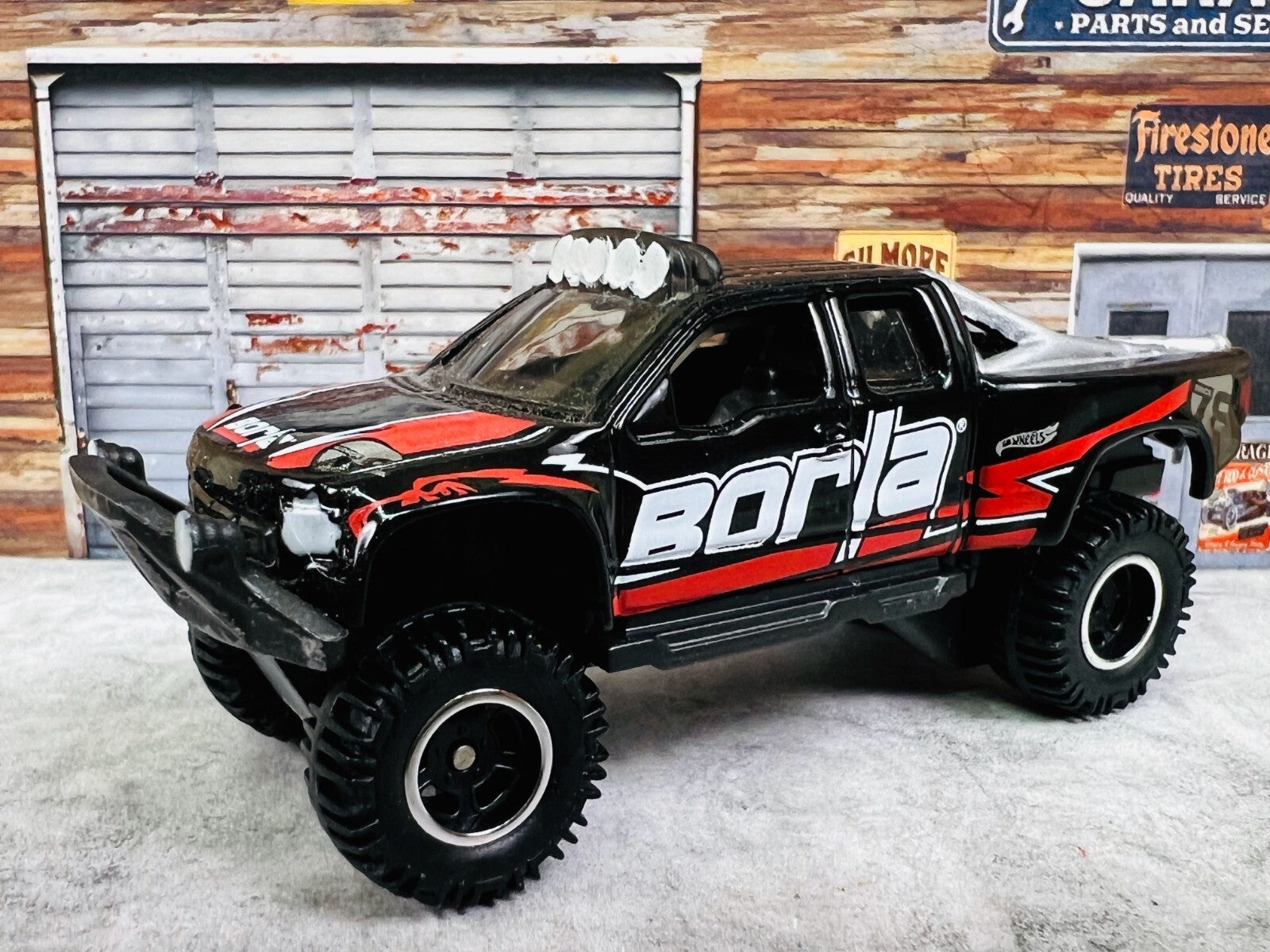 🇺🇸Hot Wheels HW Hot Trucks  SANDBLASTER Borla Custom Real Riders C20🇺🇸