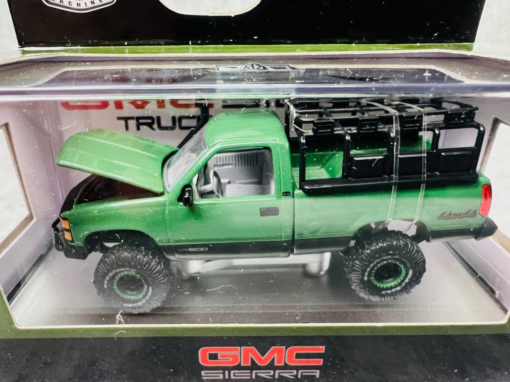 🇺🇸🇺🇸🇺🇸M2 Machines 1998 GMC Sierra 1500 4X4 WMTS17 Green H3 🇺🇸🇺🇸🇺🇸