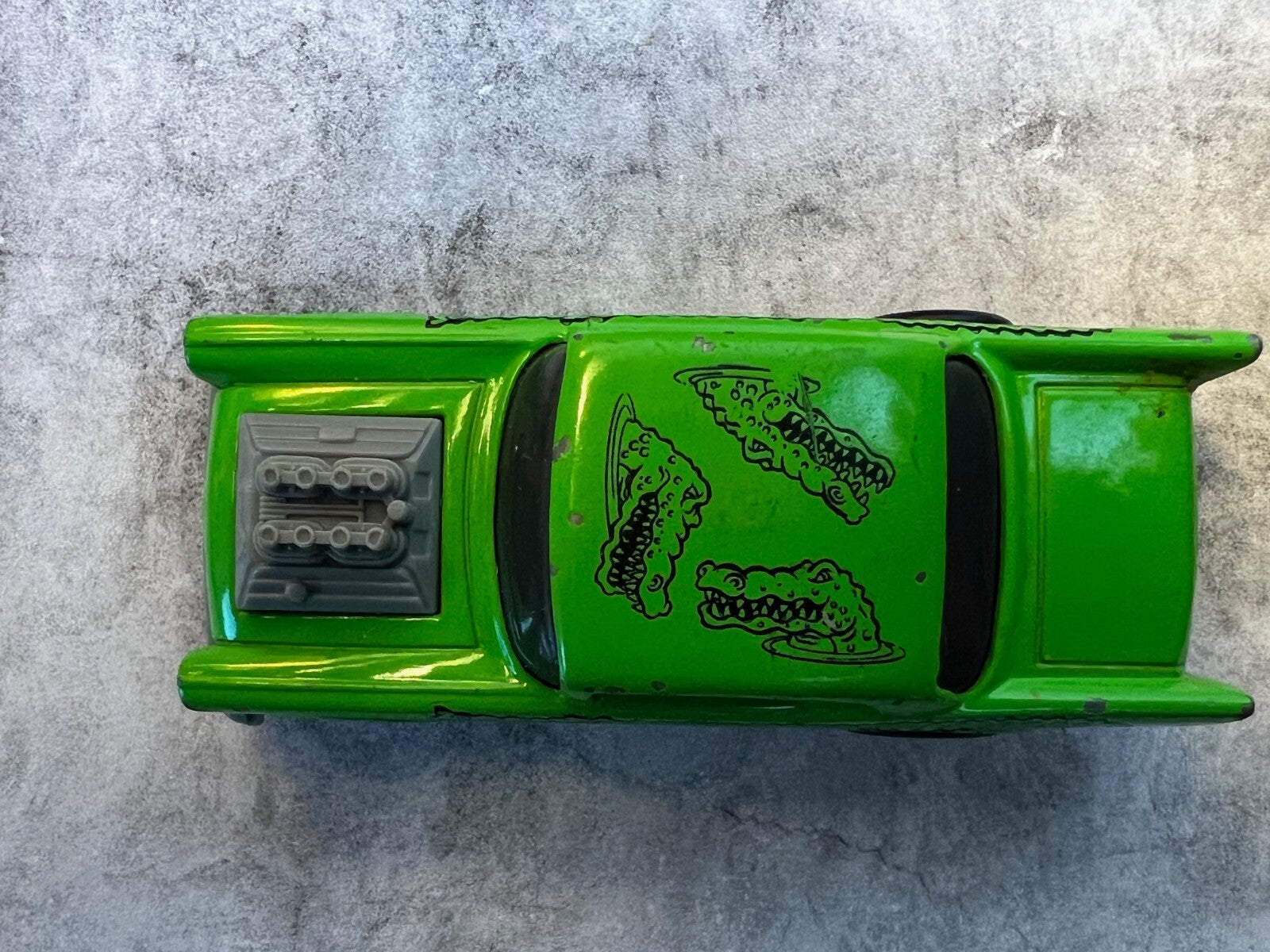 🔥🔥1993 Mattel HOT WHEELS 1957 Chevy Green Alligator Muscle Car C5🔥🔥