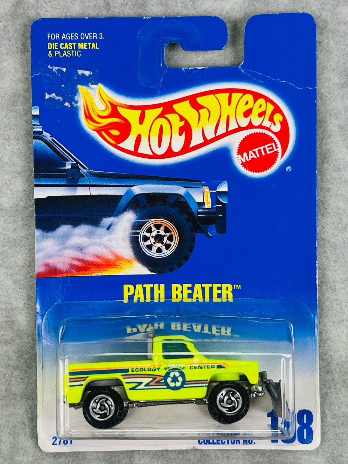 🇺🇸Hot Wheels Path Beater Col. #198 Razor Hub Wheels W/Snow Plow H11🇺🇸