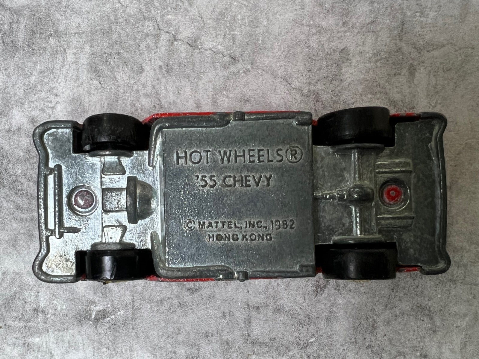 🇺🇸🇺🇸Vintage Hot Wheels Hot Ones ‘55 Chevy Red Chevy Fever C14🇺🇸🇺🇸