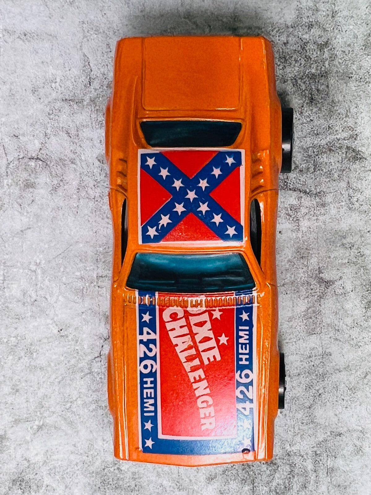 🇺🇸Hot Wheels Dodge Dixie Challenger Orange Blackwall 1970Hong Kong C8🇺🇸