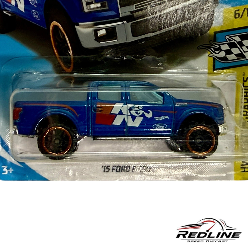 🇺🇸Hot Wheels '15 Ford F-150 Blue K & N Livery HW Speed Graphics H30🇺🇸