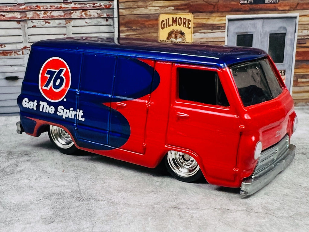🇺🇸Hot Wheels Slick Rides '66 Dodge A100 Get the Spirit 76 Real Riders C7🇺🇸