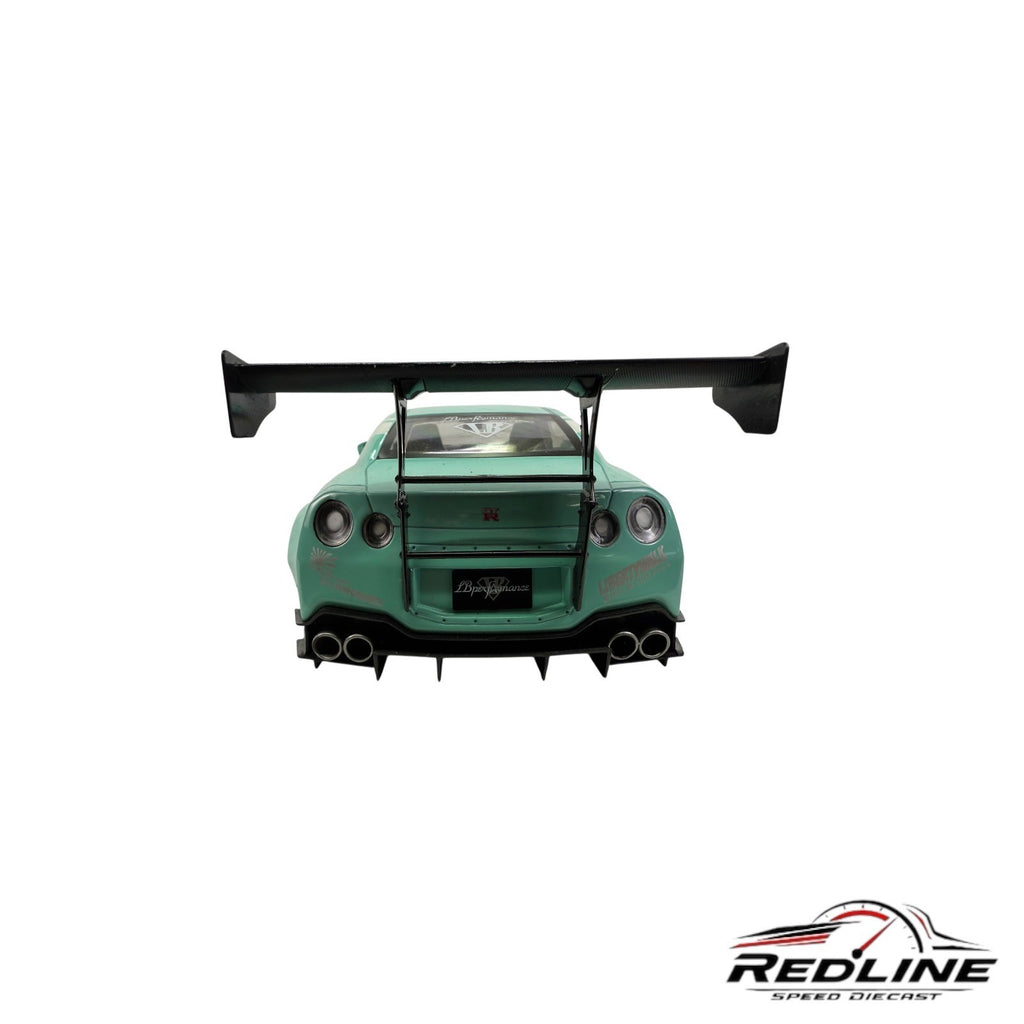 🎌🎌SOLIDO NISSAN GT-R (R35) LIBERTY WALK MINT GREEN NO BOX 1:18 L3🎌🎌