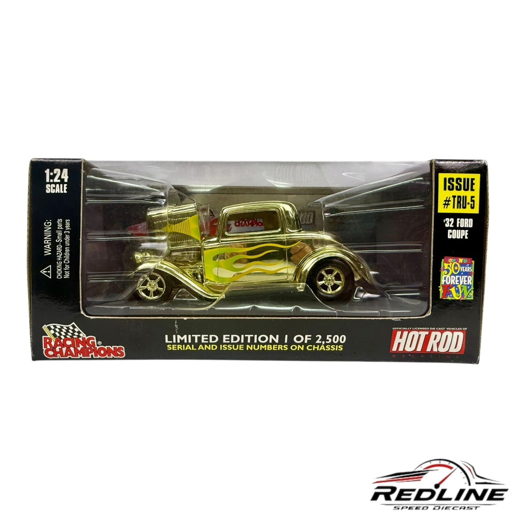 🏁Racing Champions Hot Rod "32 Ford Coupe Gold 1:24 C2🏁