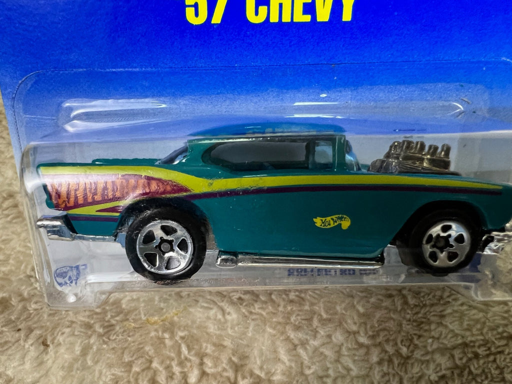 🔥🔥🔥🔥 Mattel Hot Wheels '57 Chevy Collector #213 Turquoise HW05🔥🔥🔥🔥