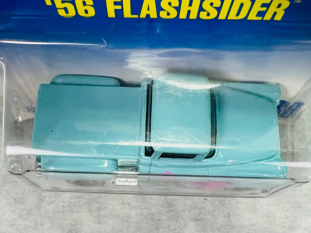 🇺🇸🇺🇸🇺🇸Hot Wheels Blue Card  '56 Flashsider Light Blue #136 H30🇺🇸🇺🇸🇺🇸