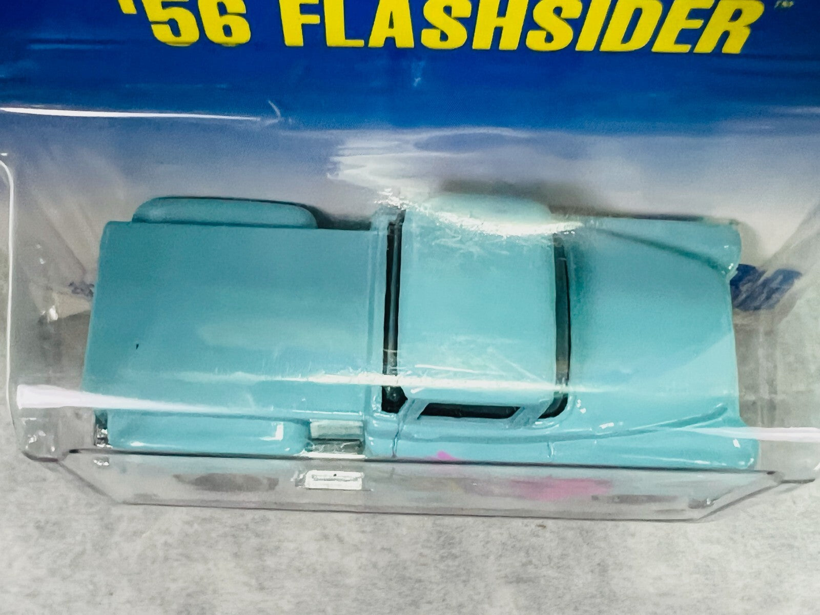🇺🇸🇺🇸🇺🇸Hot Wheels Blue Card  '56 Flashsider Light Blue #136 H30🇺🇸🇺🇸🇺🇸