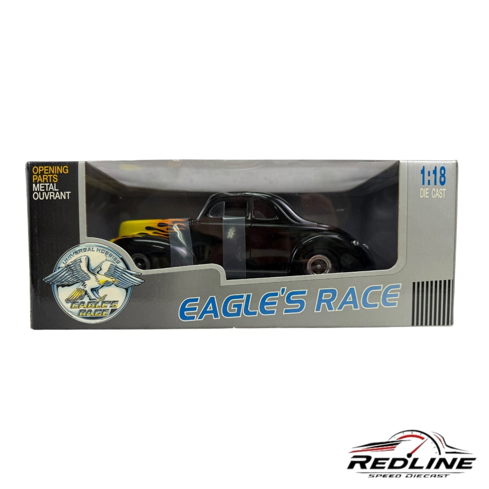 🇺🇸🇺🇸🇺🇸Eagle's Race 1940 Ford Deluxe Hot Rod Black 1:18 HW🇺🇸🇺🇸🇺🇸