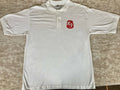 **Always Wisconsin Coca Cola Shirt Mens Lg White 1/2 60% Cotton 40% Polyester **