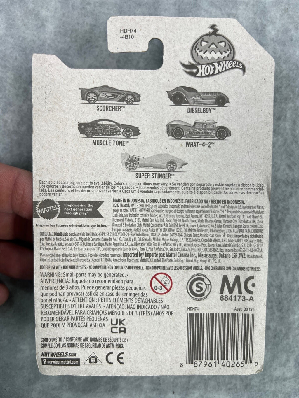 🔥🔥🔥Hot Wheels 2022 HW Halloween Trick Or Treat  Orange Scorcher H24🔥🔥🔥