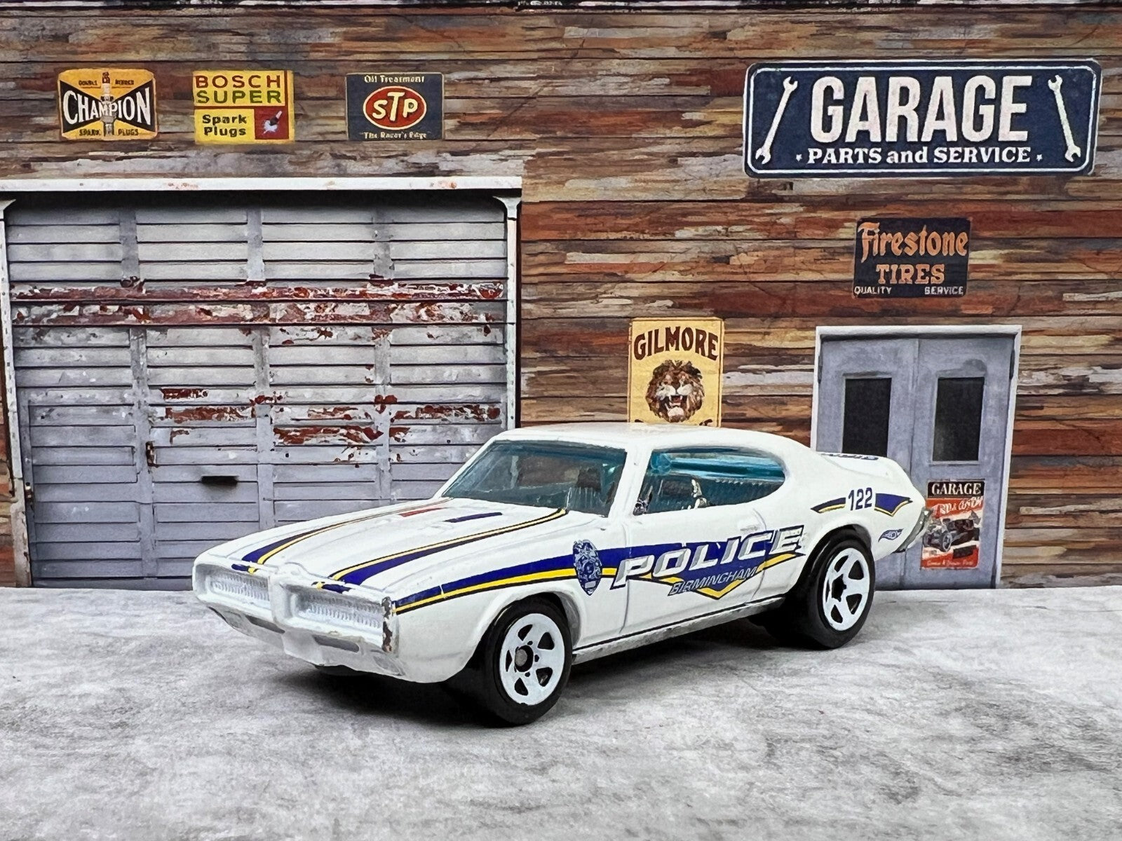 🔥🔥🔥Hot Wheels 1969 Pontiac GTO Judge Birmingham Police RARE C14🔥🔥🔥