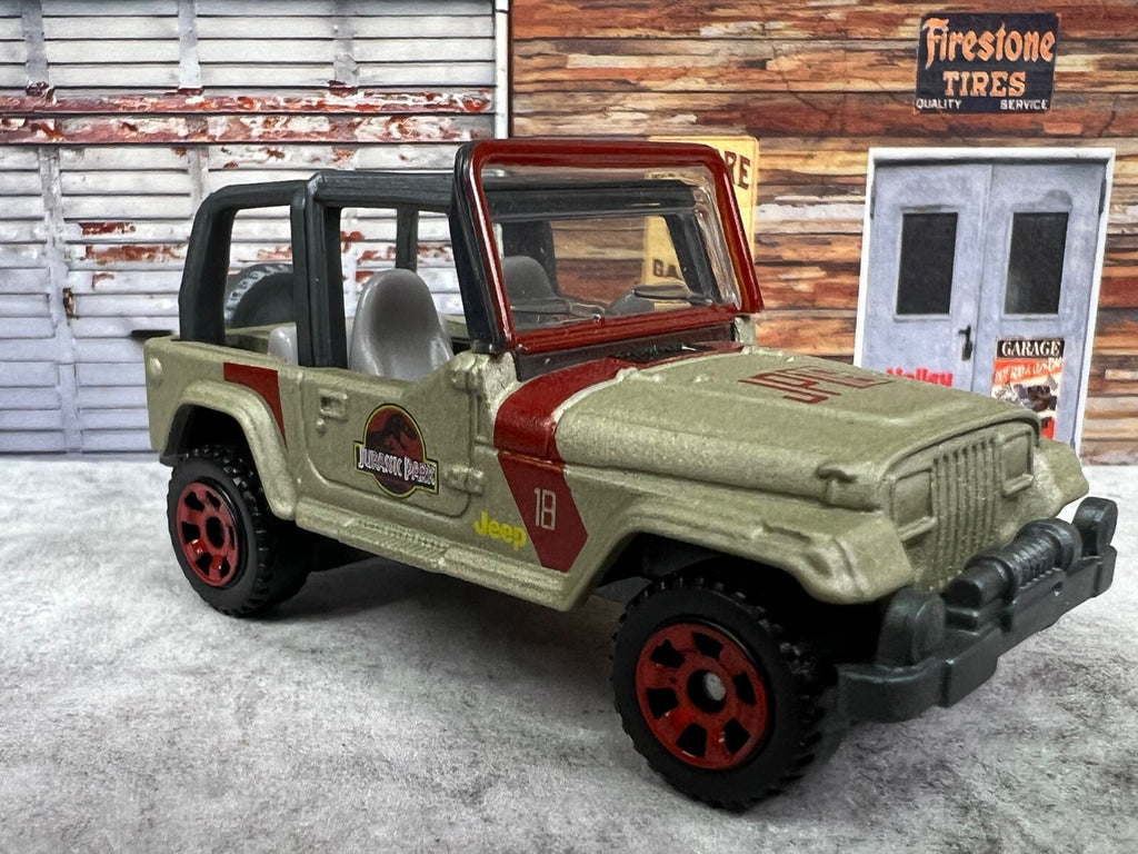 🦖🦖🦖Matchbox Jeep Wrangler Jurassic Park World C13🦖🦖🦖