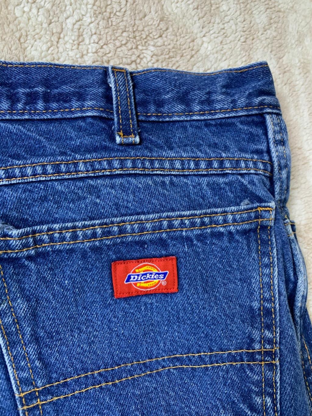 Dickies Mens 5 Pocket Work Jeans Size 36 X 32 Regular Fit Straight Leg Dark Wash