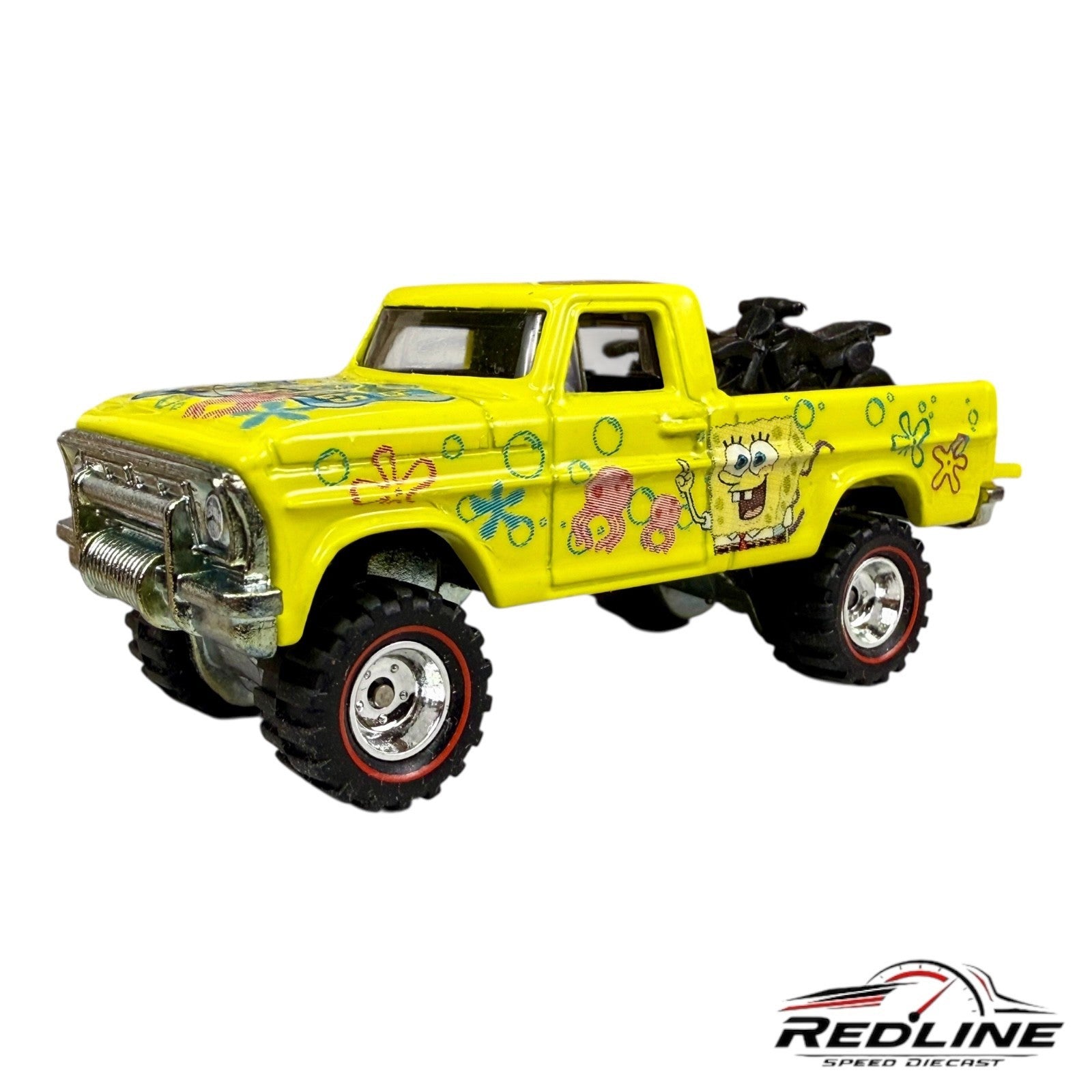 🇺🇸🇺🇸Hot Wheels Texas Drive 'em CUSTOM Sponge Bob Yellow LOOSE 🇺🇸🇺🇸