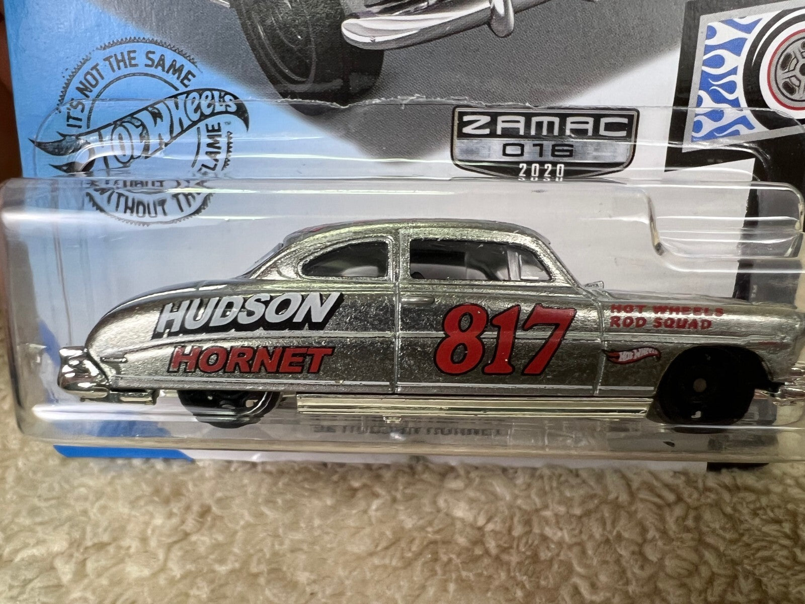 🇺🇸Hot Wheels Zamac 016 Rod Squad 4/10 '52 Hudson Hornet 140/250 HW18🇺🇸