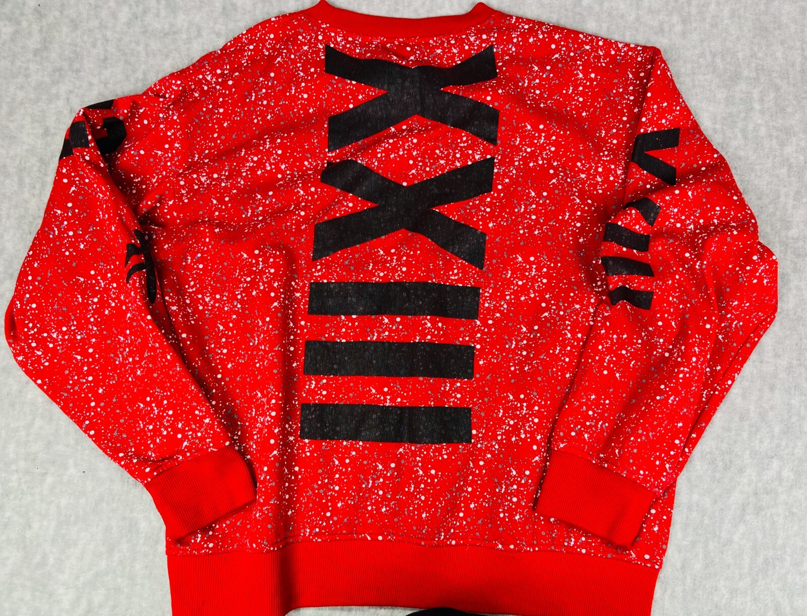 🏀🏀Rare Fox Jordan Sweatshirt Splatter Design Size 2X Large Chicago Bulls🏀🏀