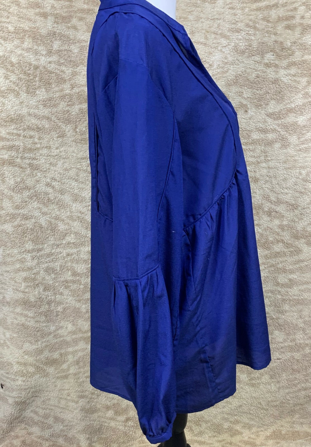 Anthropologie Greylin Large  Blue Top Shirt Blouse Button Up  Long Sleeve Womens