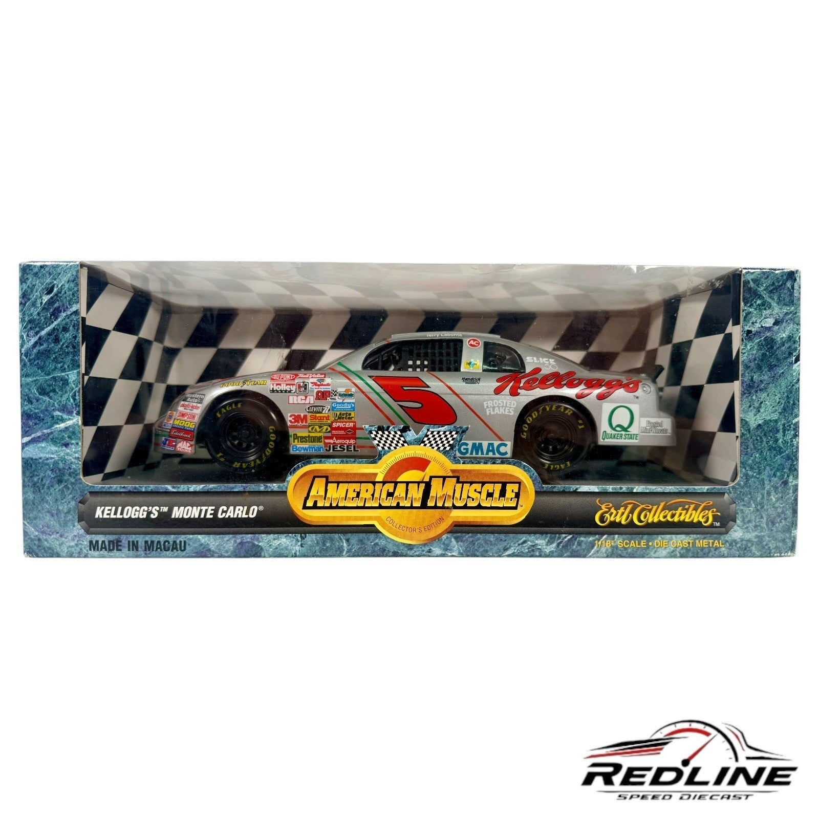 🏁Ertl American Muscle Terry Labonte #5 Kellogg's Monte Carlo 1:18 C3🏁