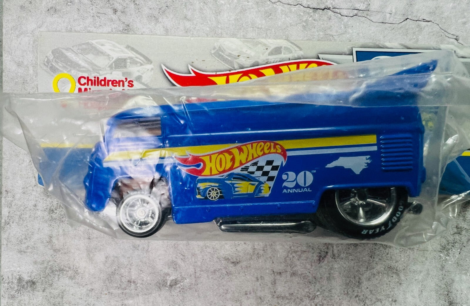🇩🇪🇩🇪HOTWHEELS 20TH Annual Collectors Nationals Drag Bus Blue🇩🇪🇩🇪