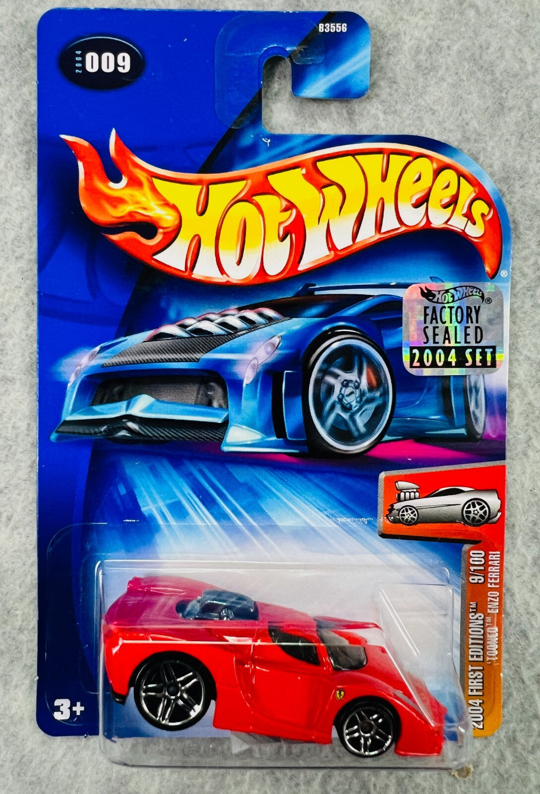 🇮🇹Hot Wheels 2004 First Edition Tooned Enzo Ferrari FACTORY SEALED H23🇮🇹