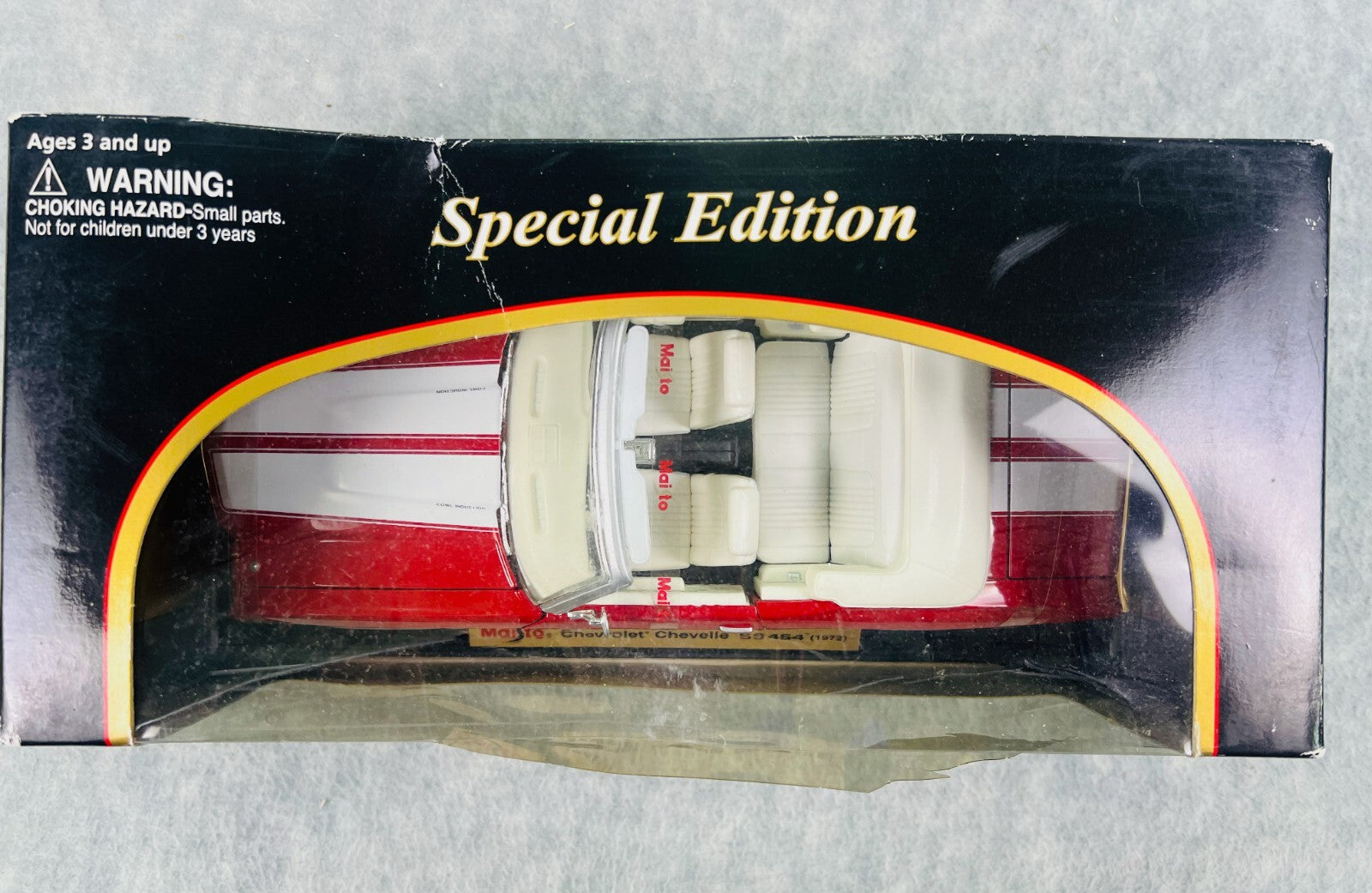 🇺🇸🇺🇸Maisto 1972 Chevrolet Chevelle SS454 Convertible Red 1/18🇺🇸🇺🇸