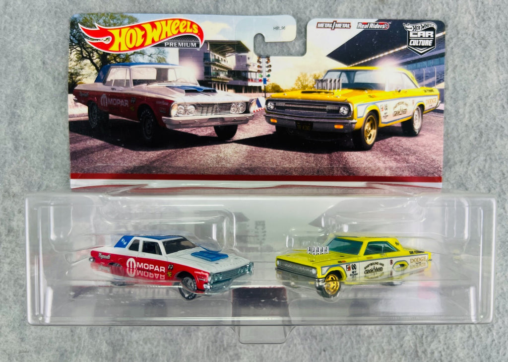 Hot Wheels Premium Car Culture '63 Plymouth Belvedere & '65 Dodge Coronet 2 Pack