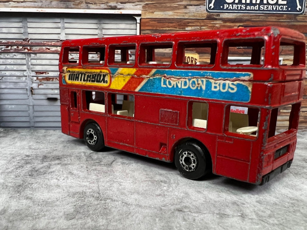 🇬🇧🇬🇧Vintage Matchbox London Bus Diecast  1/124 C3🇬🇧🇬🇧