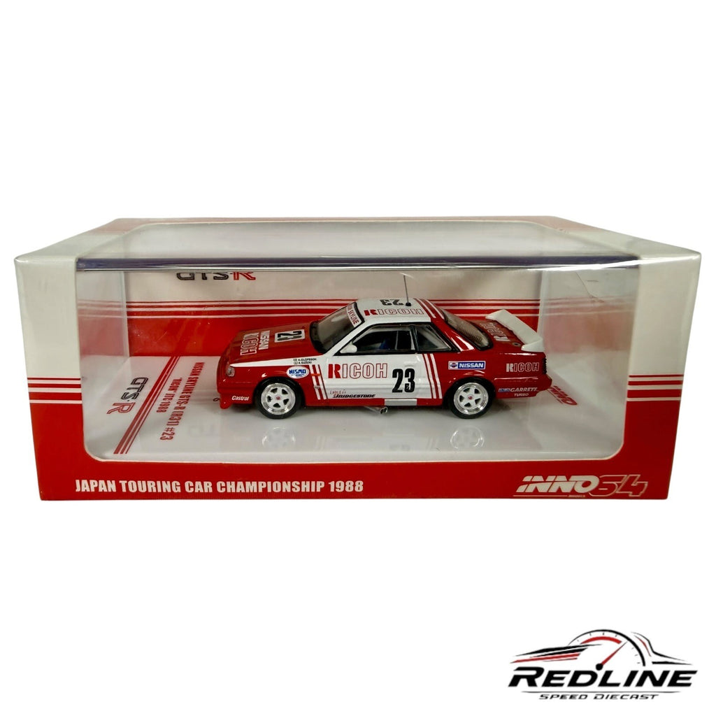 🎌🎌INNO64 NISSAN SKYLINE GTS-R R31 #23 RICOH JTCC 1988 H1🎌🎌